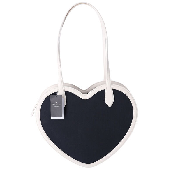 Kate Spade Rainbow Collection Love Shack Heart Tote Blue Multi Logo - Picture 3 of 5